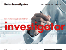 Tablet Screenshot of batesinvestigates.com